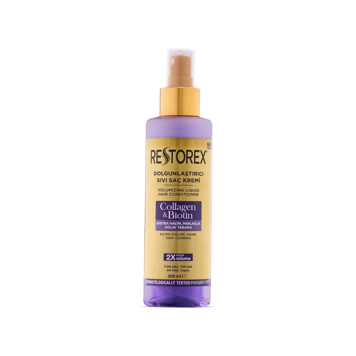 Restorex Collegen &Amp;Biotin Volumizing Hair Care Liquid Conditioner 200Ml