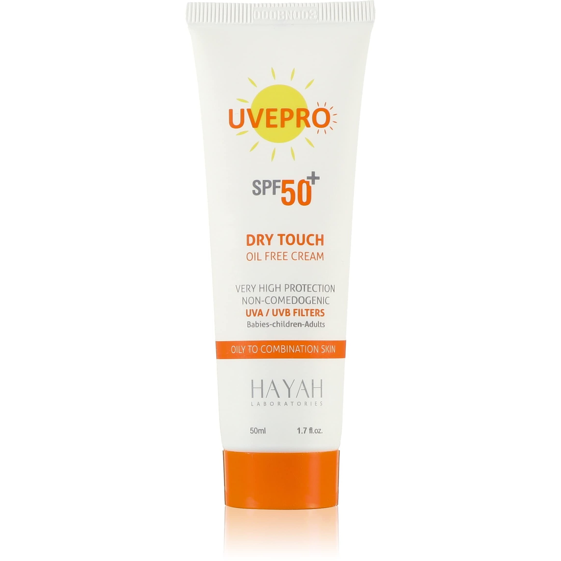 Uvepro Hayah Sunscreen Dry Touch Oil Free Cream 50Ml