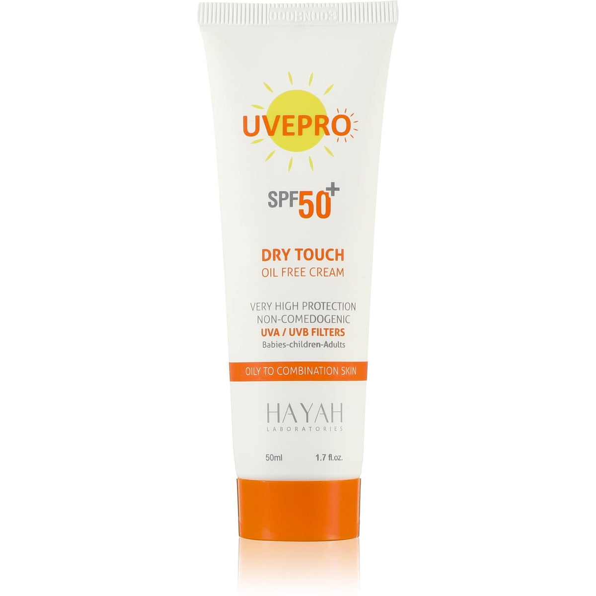 Uvepro Hayah Sunscreen Dry Touch Oil Free Cream 50Ml
