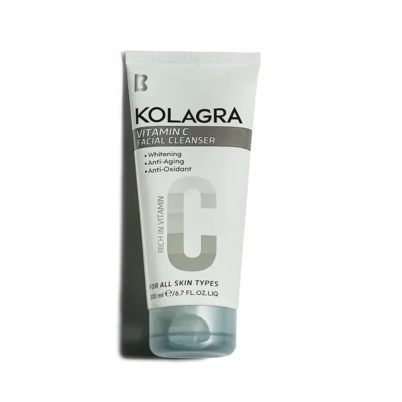 Kolagra vit c facial cleanser 200ml.