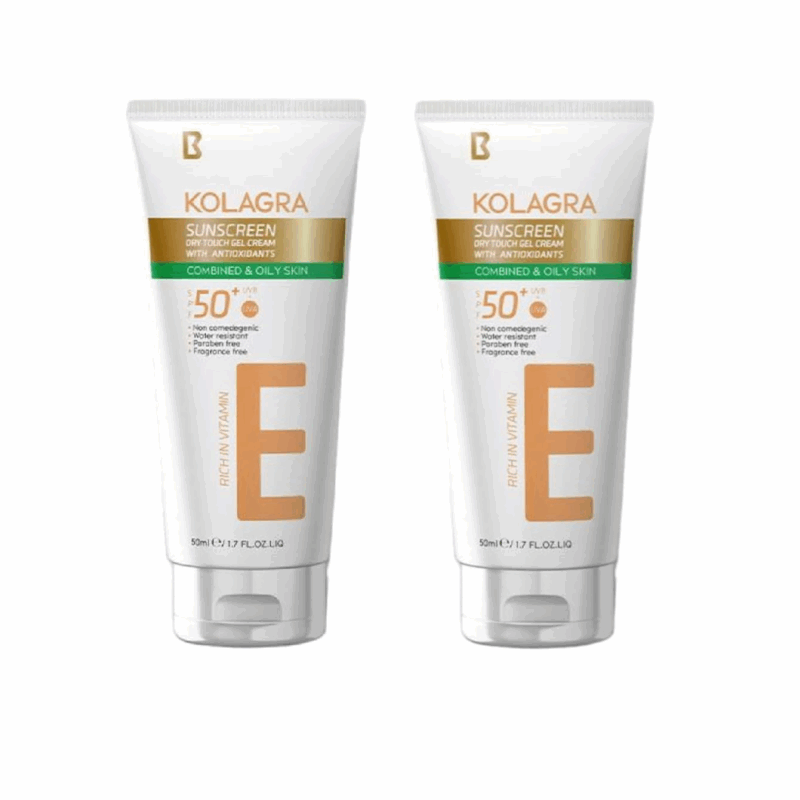 Kolagra Sunscreen Gel Cream SPF 50 (1+1 Free)