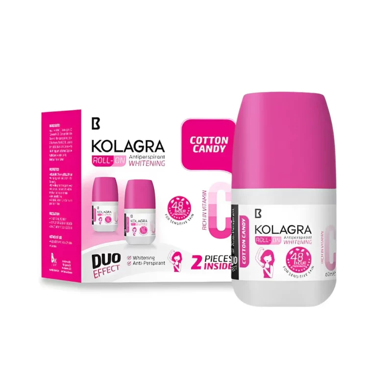 kolagra whitening roll on 1+1 cotton candy