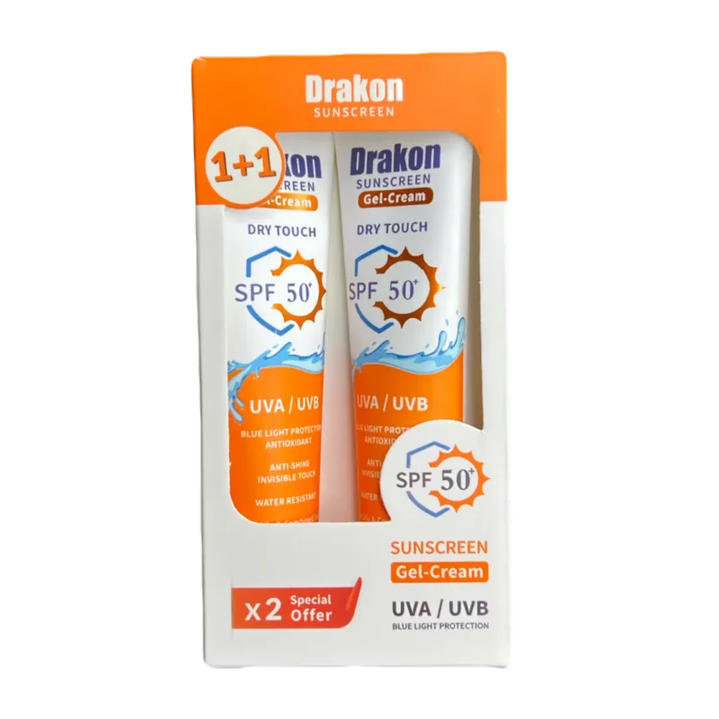 Drakon sunscreen gel cream offer 1+1