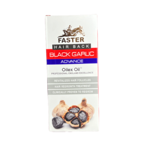 Faster Black Garlic Advance Oil Hair Back white