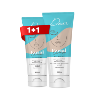 dear facial cleanser 200ml 1+1