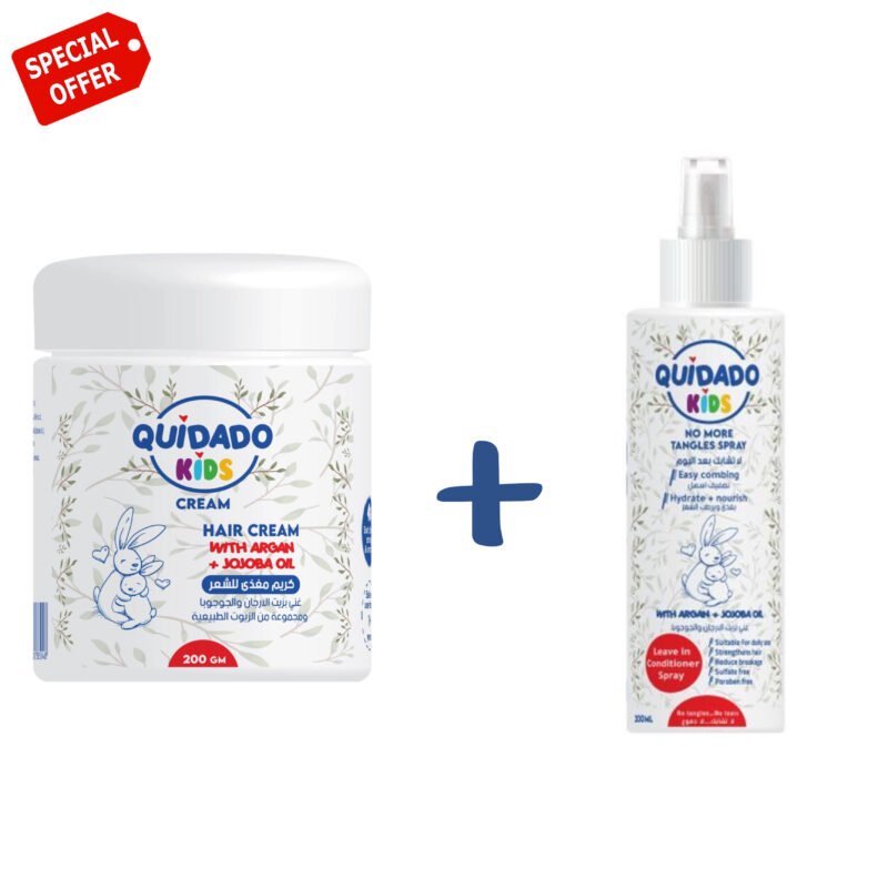 quidado hair cream 200gm + no more tangles spray 200ml