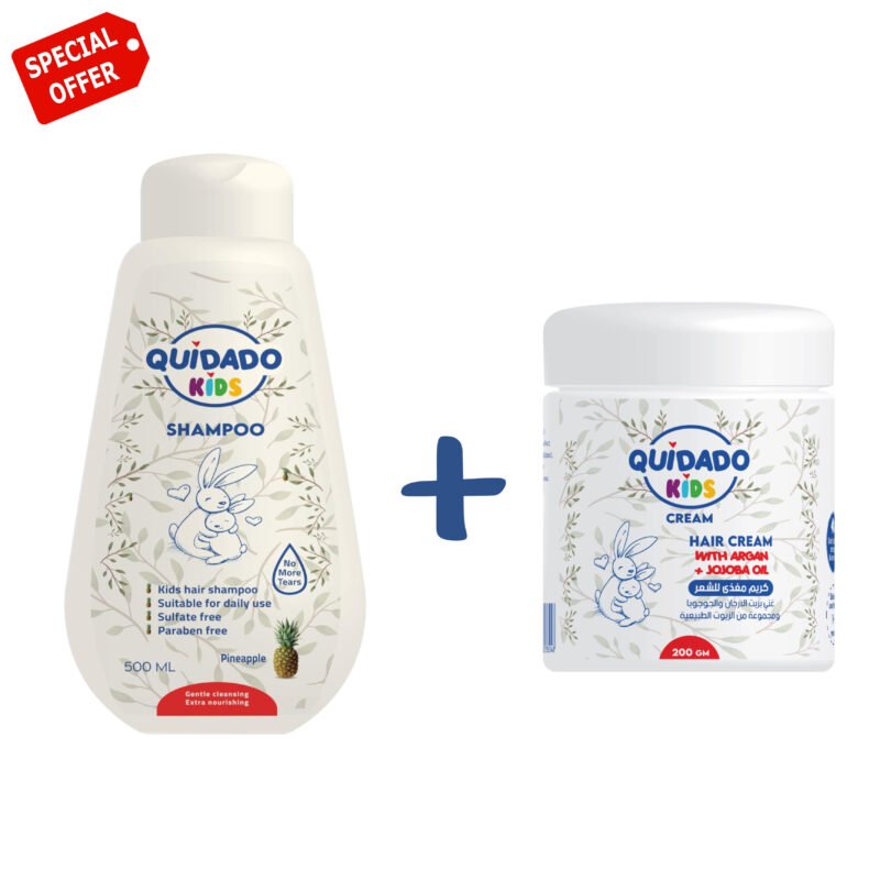 quidado hair shampoo 500ml + hair cream 200gm