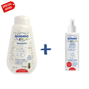 quidado hair  shampoo 500ml + no more tangles spray 200ml