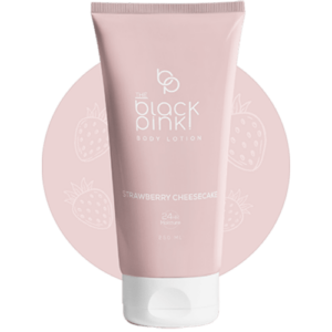 the black pink  body lotion Strawberry cheesecake 230ml