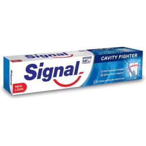 Signal Cavity Fighter with Micro Calcium and Pro-fluoride to help prevent gum bleeding and 10x stronger teeth Toothpaste 50ml