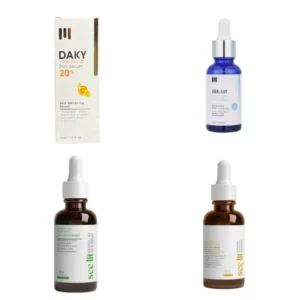 Daky vitamin C + See lit retinol face serum 30ml + See lit H.A serum 30ml + See Lit Professional Serum 30ml.