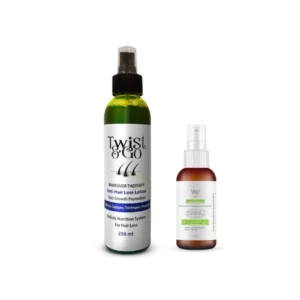 Twist and Go offer anti hair loss lotion + length intensive treatment+(شنطه)