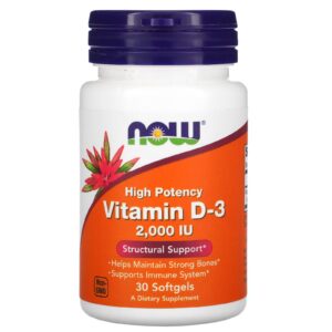 now vitamin d3 2000iu 120 softgels