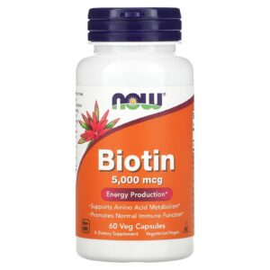 now biotin 5000 mcg 60 v caps