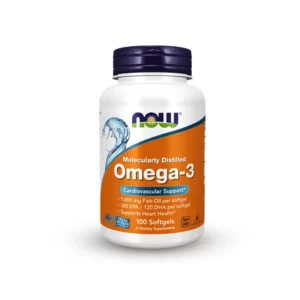 Omega-3, Molecularly Distilled 100 Softgels