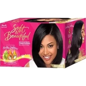 Soft & Beautiful No Lye Ultimate Conditioning Relaxer System Hair Treatment