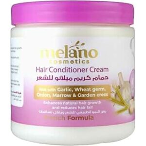 Melano Hair Mask rich with Garlic, Marrow, Wheat germ oil, Onion extract & Garden Cress 500gm