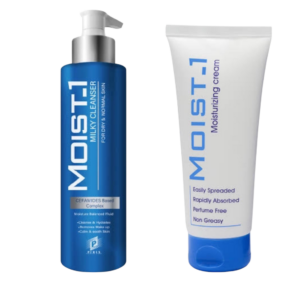 Moist-1 Milky Cleanser + Moist-1 moisturizing cream