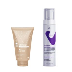 Vacation Whitening Cleansing Foam 200ml+ Vacation Tinted – Fluid Sunscreen 50ml