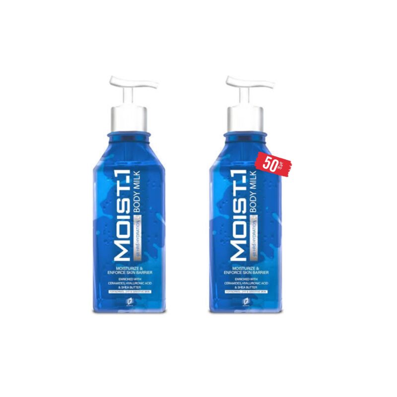 Moist-1 Body Milk Moisturizes 300ml 1+1 50% off