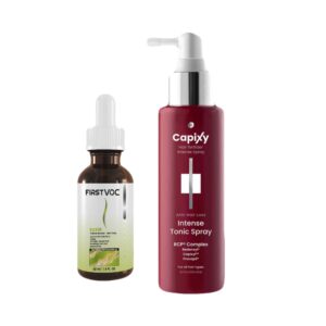 Hair growth routine ( capixy intense + firstvoc elixir lotion )