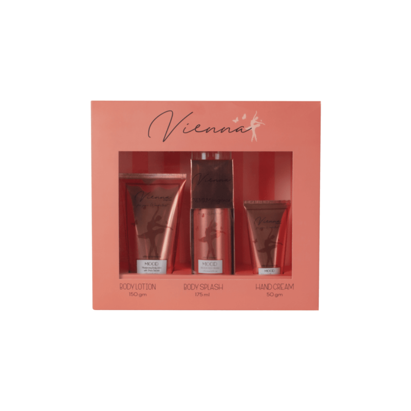 MOOD Vienna woman set (BODY LOTION 150 GM+BODY SPLASH 220 ML+Hand Cream 50 Gm)