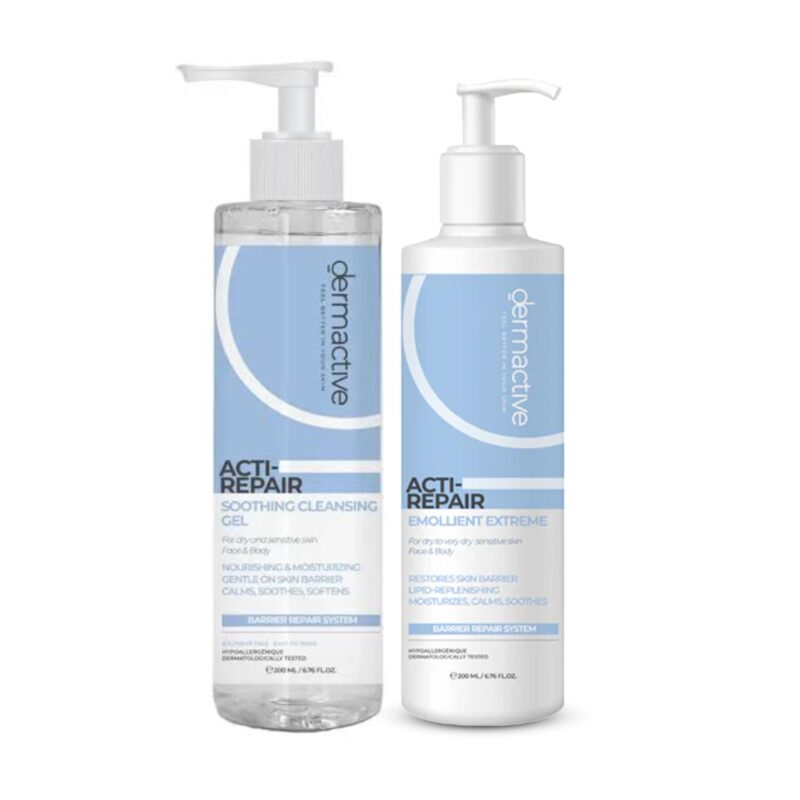 Dermactive ACTI- REPAIR EMOLLIENT EXTREME + acti-repair soothing cleansing gel