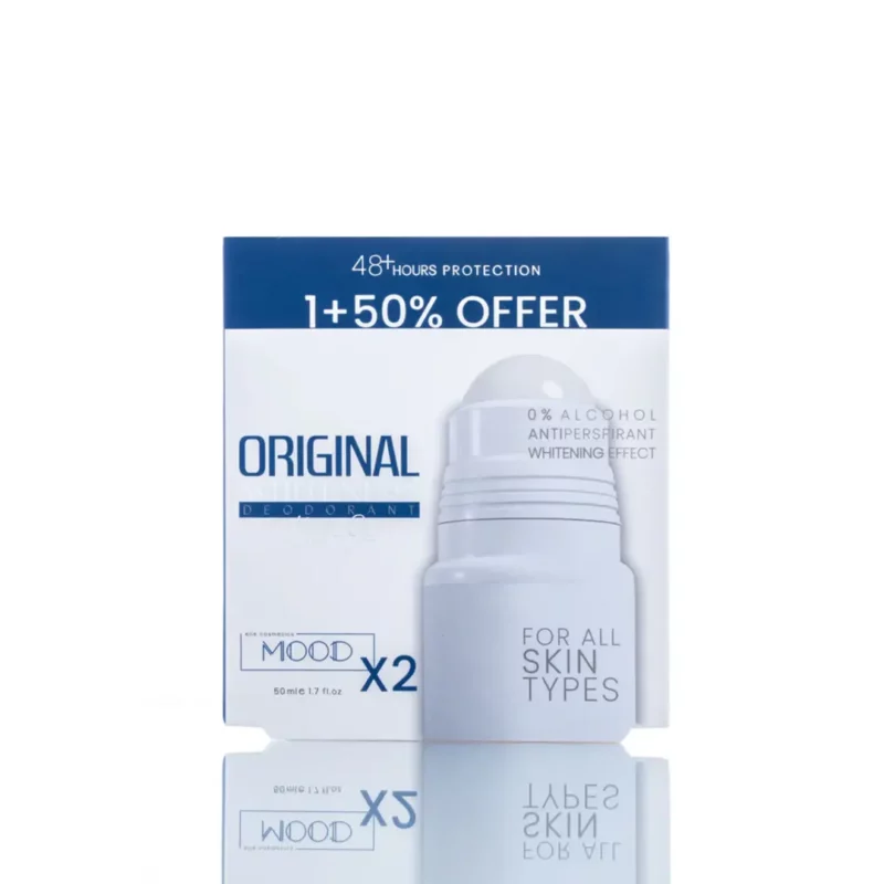 MOOD ORIGINAL WHITENING DEODORANT ROLL ON OFFER 1+50% 50ML