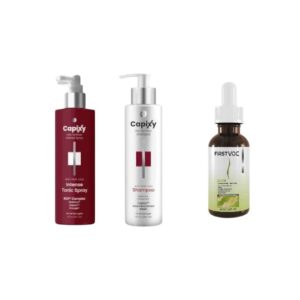 Hair routine ( capixy intense +Capixy Shampoo + firstvoc elixir lotion )