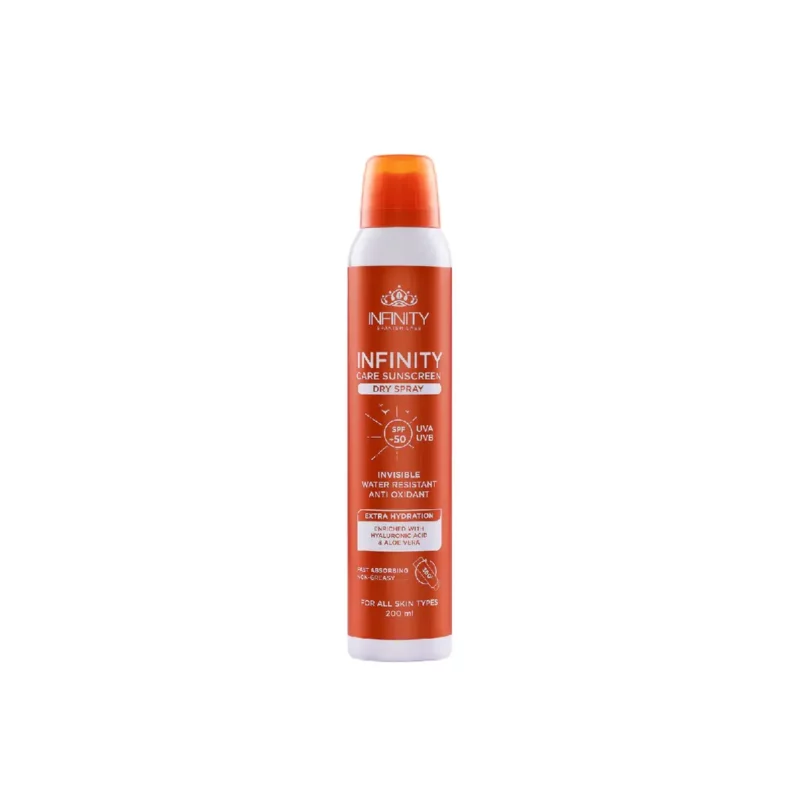 Infinity Care sunscreen Dry Spray SPF50+ 200ml 1+1