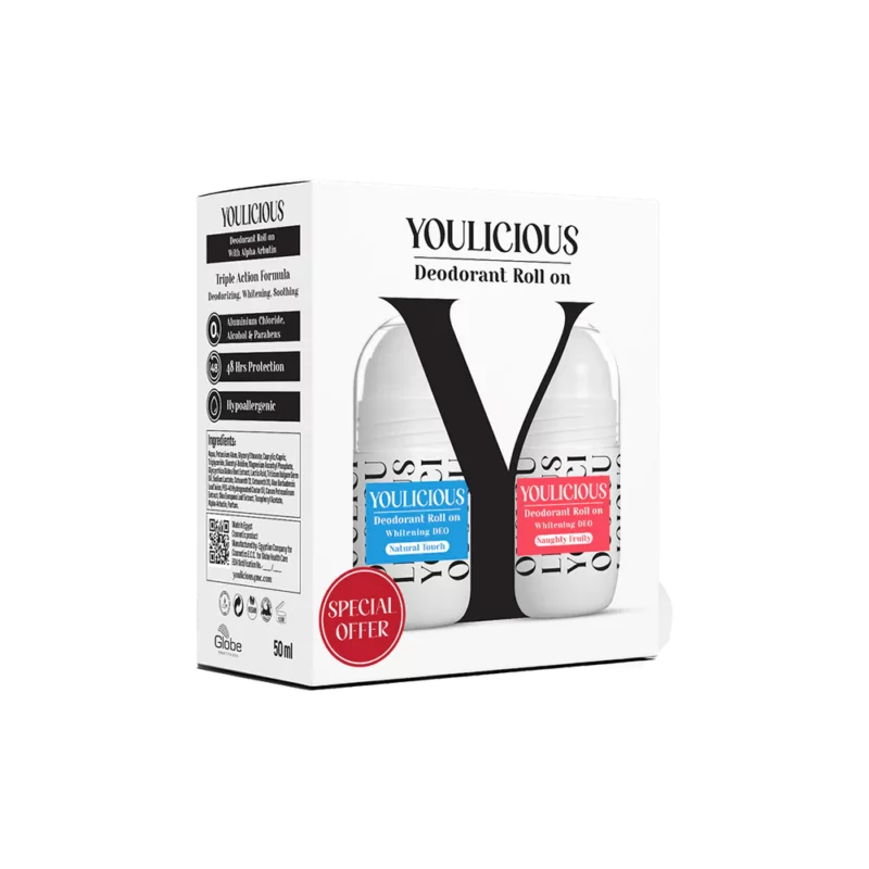 YOULICIOUS Roll-On Deodorant Promo Pack - Natural Touch & Naughty Fruity