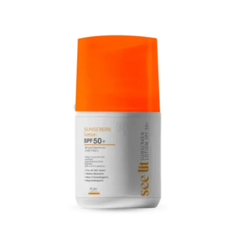 see lit SunScreen Lotion SPF 50+ 1+1