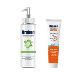Drakon Routine ( Whitening Facial Wash + Sunscreen Gel Cream )