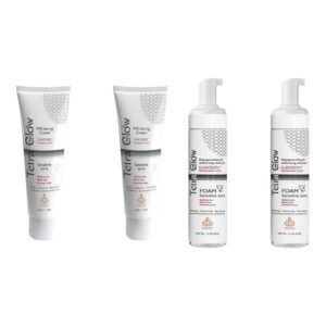 Tetra Glow Sensitive Zone ( Cleanser ×2 + Cream ×2 )