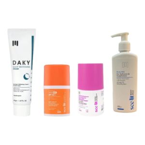 See lit Offer ( Sunscreen Gel Cream + Roll On Cotton Candy +Body Milk 200ml + Daky Night )