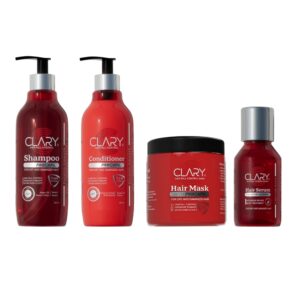 Clary Routine ( Hair Mask + Serum + Shampoo + Conditioner )