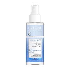 Eveline Clean Shot Moisturizing Toner-Hydrolate 150ml