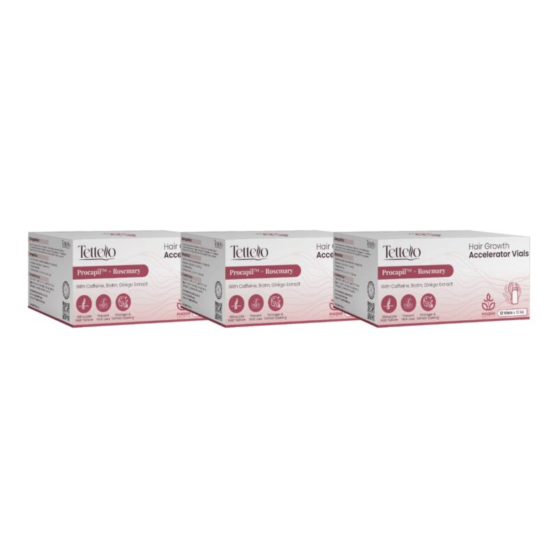 OFFER Tettello Hair Vials ( 12 vials×10ml) (2+1)