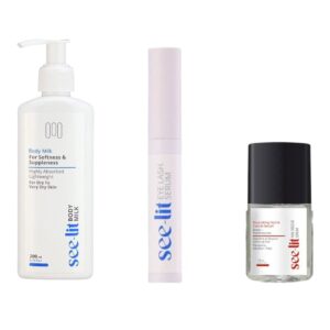 SEE LIT OFFER ( Eye Lash Serum + Body Milk 200ml + nail serum )
