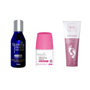Skinova ( foot cream + Roll On Cotton Candy + Hair Serum )