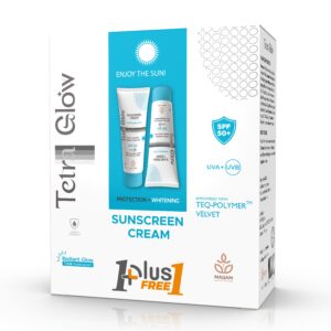 Tetra Glow Promo Pack (2*1) Sunscreen Cream for Normal to Dry Skin