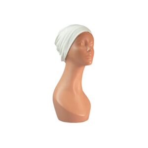 Africana Hijab Silky Bonnet ( White )