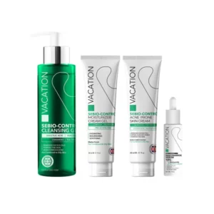 Vacation Oil Control Routine ( Cleanser + Mouistrizer + Acne Cream + Niacinamide Serum )