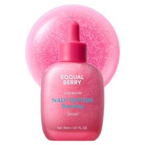eqqualberry lush blush nad+ peptide boosting serum 30ml