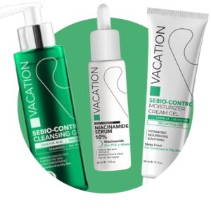 Vacation Routine ( Cleanser + Moisturizer + Niacinamide )