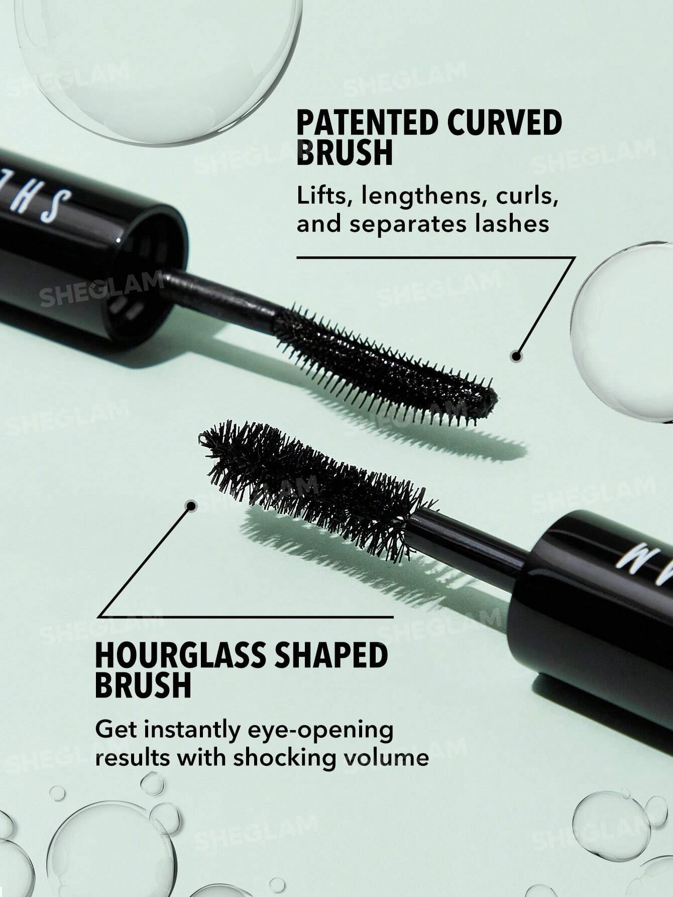 Sheglam All-In-One Volume & Length Mascara Water Proof Black. - Image 3