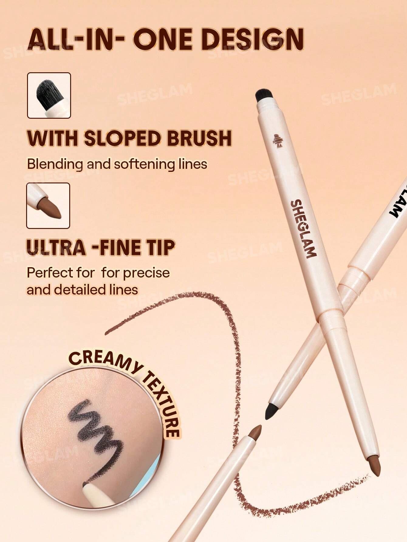 Sheglam Gel Glide Eyeliner Pencil-Black. - Image 5