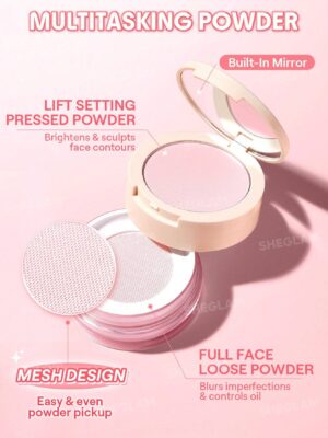 Sheglam Insta-Ready Ultra-Fine Blur & Lift Setting Powder Duo-Bubblegum