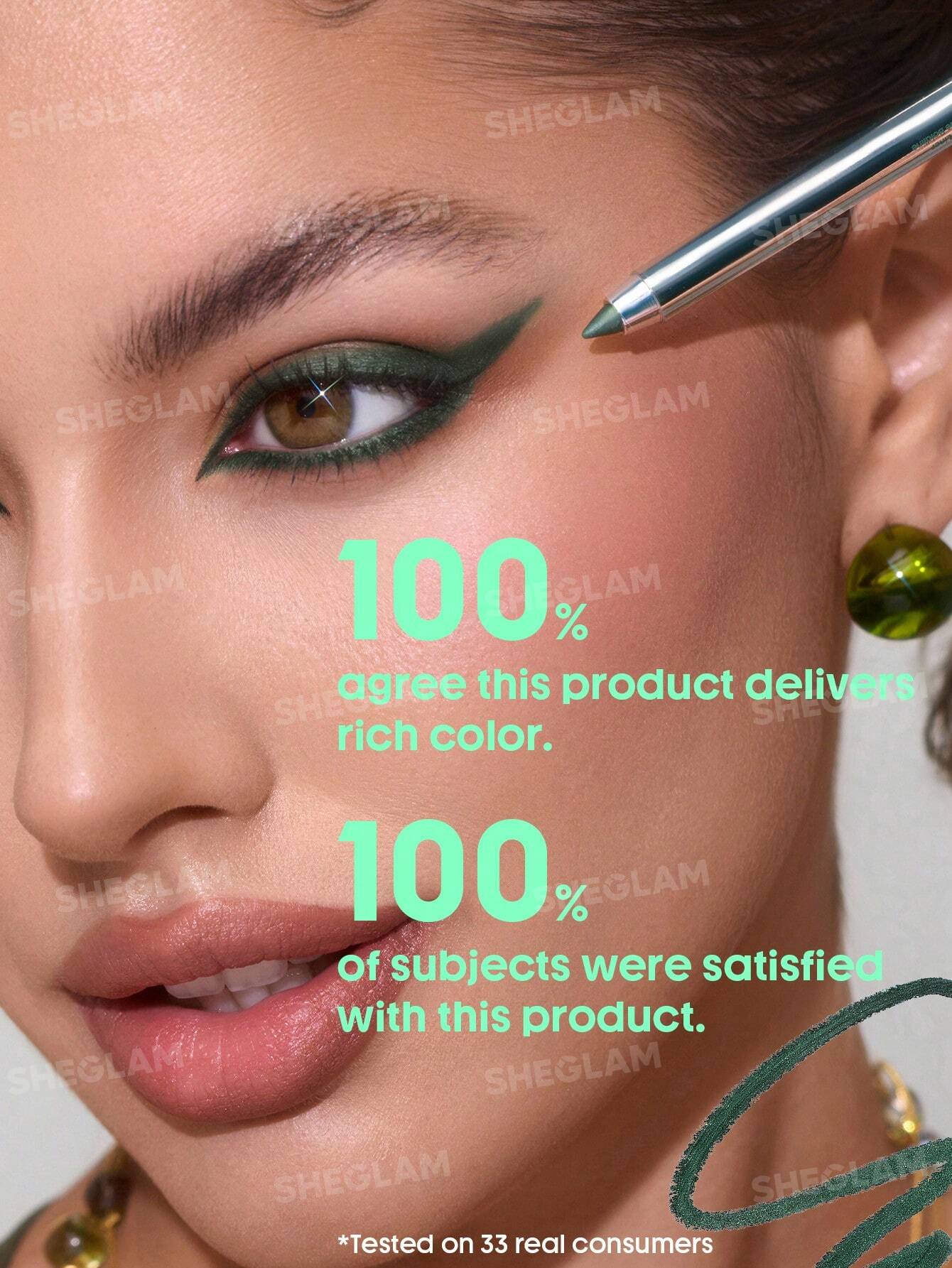 Boldline Longwear Multi-Function Gel Liner-Metallic Green. - Image 7