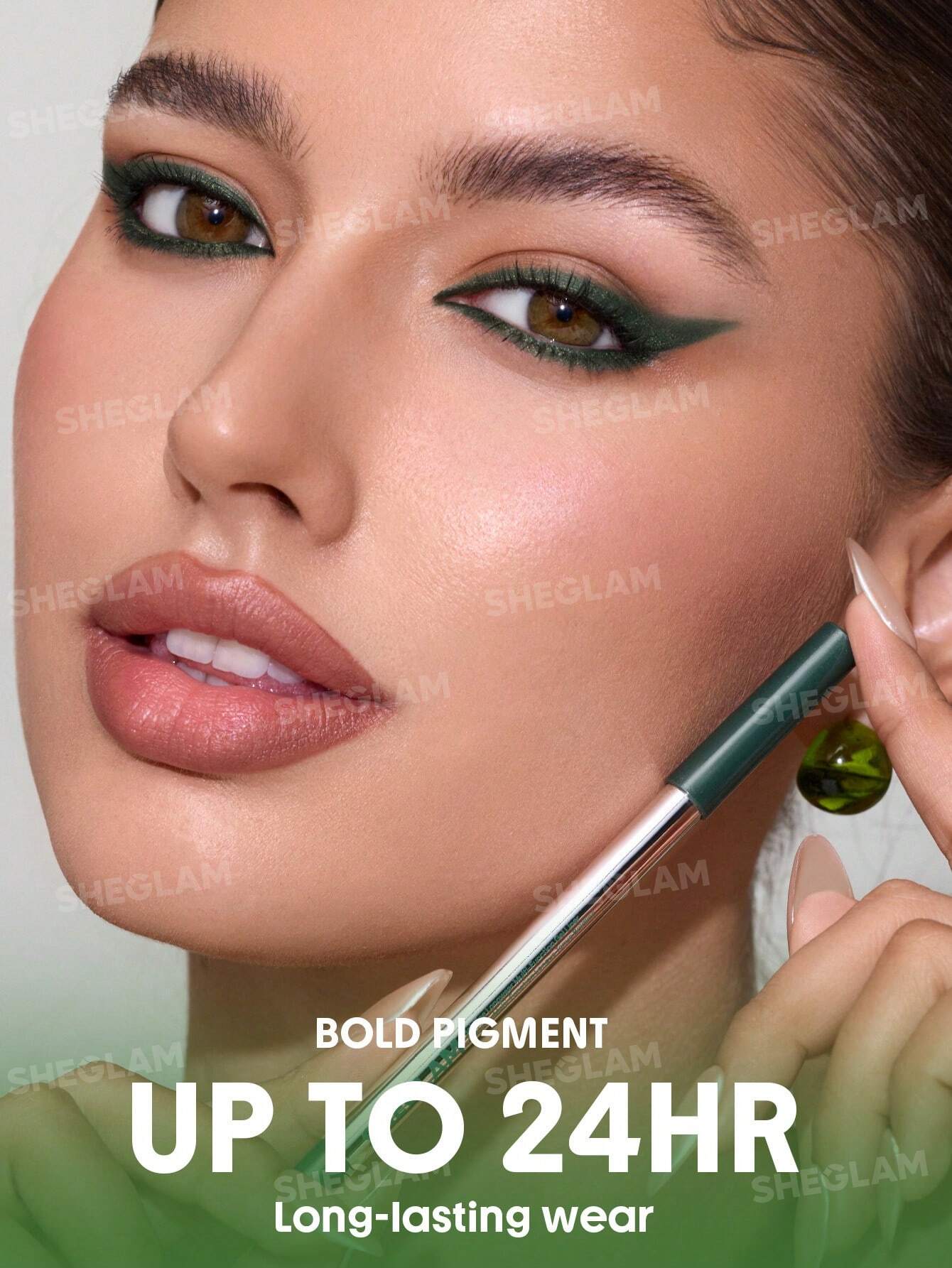 Boldline Longwear Multi-Function Gel Liner-Metallic Green. - Image 5
